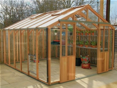 Cedar Greenhouse 325 - Aluminium Hybrid Cedar Greenhouse 325 - Aluminium Hybrid
