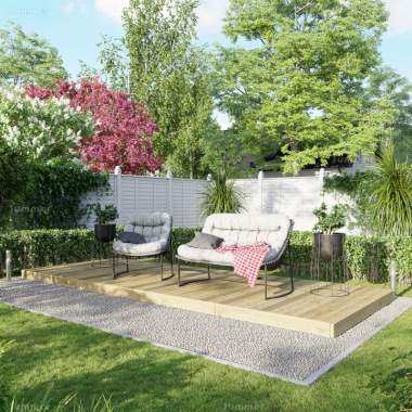 Pressure Treated Decking Kit 701 - Reversible, Timber Frame Pressure Treated Decking Kit 701 - Reversible, Timber Frame