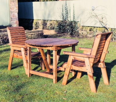 2 Seater Bistro Set 686 - Armchairs, Round Table 2 Seater Bistro Set 686 - Armchairs, Round Table