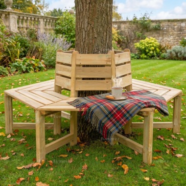 Circular Tree Seat 227 - Pressure Treated, Round 6 Seater Circular Tree Seat 227 - Pressure Treated, Round 6 Seater