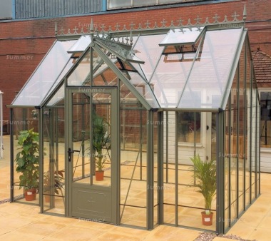 Large Aluminium Orangery 730 - Valley Roof, Box Section Large Aluminium Orangery 730 - Valley Roof, Box Section