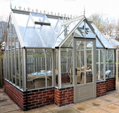 Dwarf Wall Aluminium Orangery 732 - Valley Roof, Box Section Dwarf Wall Aluminium Orangery 732 - Valley Roof, Box Section