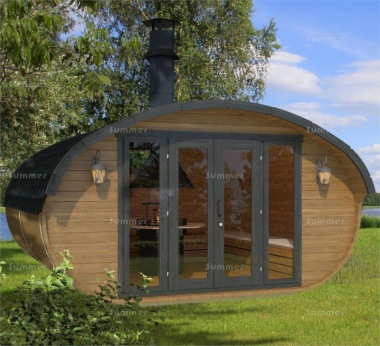 Log Barrel Grillhouse 938 - Thermowood Logs, Felt Tiles Log Barrel Grillhouse 938 - Thermowood Logs, Felt Tiles