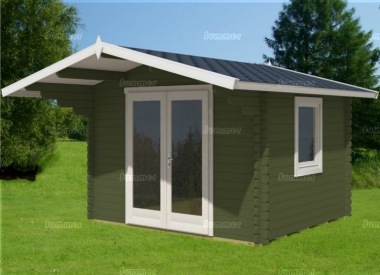Apex 70mm Log Cabin 440 - Bespoke, Double Glazed Apex 70mm Log Cabin 440 - Bespoke, Double Glazed