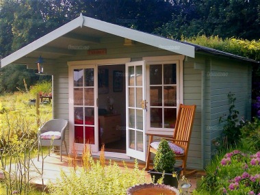 Georgian Apex Double Door Log Cabin 137 - FSC® Certified Georgian Apex Double Door Log Cabin 137 - FSC® Certified