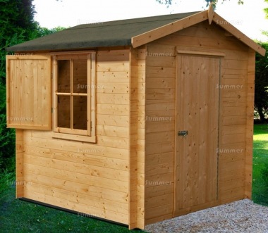 Log Cabin Shed 266 - 19mm Logs, Shutters, FSC® Certified