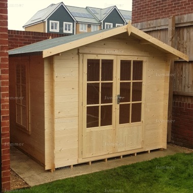 Georgian Apex 19mm Log Cabin 269 - Double Door, FSC® Certified Georgian Apex 19mm Log Cabin 269 - Double Door, FSC® Certified