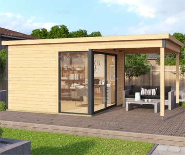 45mm Log Cabin 143 - Modern Aluminium Hybrid, FSC® Certified 45mm Log Cabin 143 - Modern Aluminium Hybrid, FSC® Certified