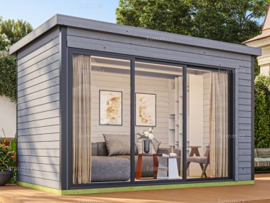 45mm Log Cabin 391 - Modern Aluminium Hybrid, FSC® Certified 45mm Log Cabin 391 - Modern Aluminium Hybrid, FSC® Certified