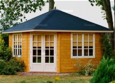 Double Glazed Corner Log Cabin 259 - Felt Tiles Double Glazed Corner Log Cabin 259 - Felt Tiles