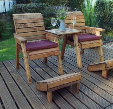 2 Seater Companion Set 449 - Square Tray, 2 Footstools, Fully Assembled, FSC® Certified 2 Seater Companion Set 449 - Square Tray, 2 Footstools, Fully Assembled, FSC® Certified