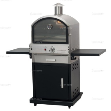 Outdoor Pizza Oven 260 - Gas Powered, Shelves, Hose and Regulator Outdoor Pizza Oven 260 - Gas Powered, Shelves, Hose and Regulator
