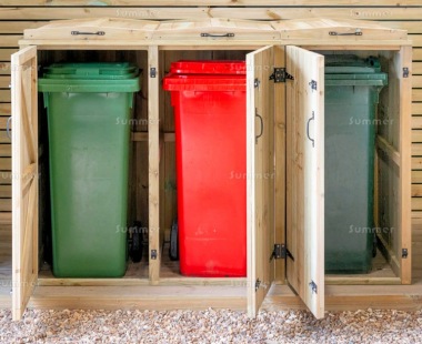 Pressure Treated Wheelie Bin Store 721 - 140L, 180L, 240L, FSC® Certified Pressure Treated Wheelie Bin Store 721 - 140L, 180L, 240L, FSC® Certified