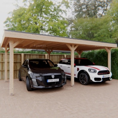 Wooden Carport 508 - EPDM Roof