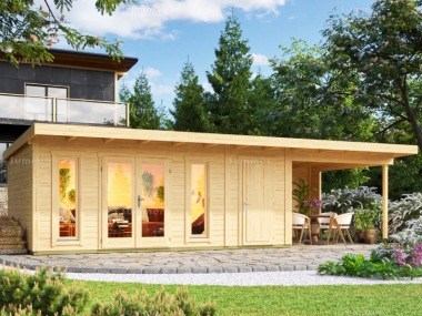 Pent Roof Gazebo 515 - Integral Summerhouse and Shed, FSC® Certified Pent Roof Gazebo 515 - Integral Summerhouse and Shed, FSC® Certified