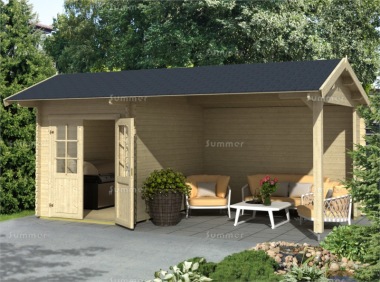 Wooden Apex Gazebo 604 - With Integral Summerhouse, PEFC Certified Wooden Apex Gazebo 604 - With Integral Summerhouse, PEFC Certified