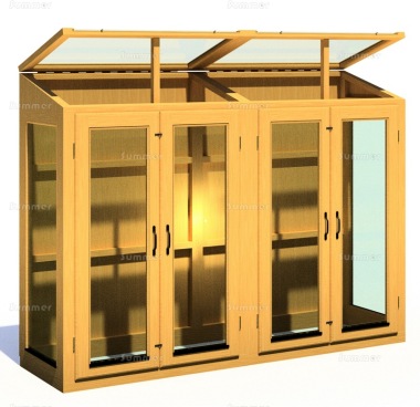 Large Wooden Growhouse 118 - Toughened Glass, FSC® Certified Large Wooden Growhouse 118 - Toughened Glass, FSC® Certified